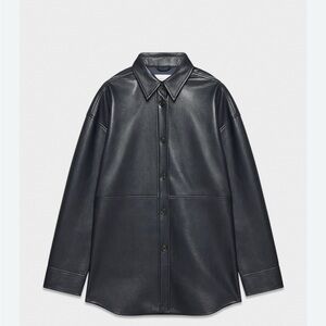 Aritzia Black Leather Jacket